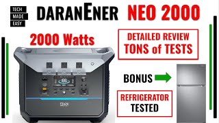 DaranEner NEO2000 Review: Unleashing the Power of Solar Generators