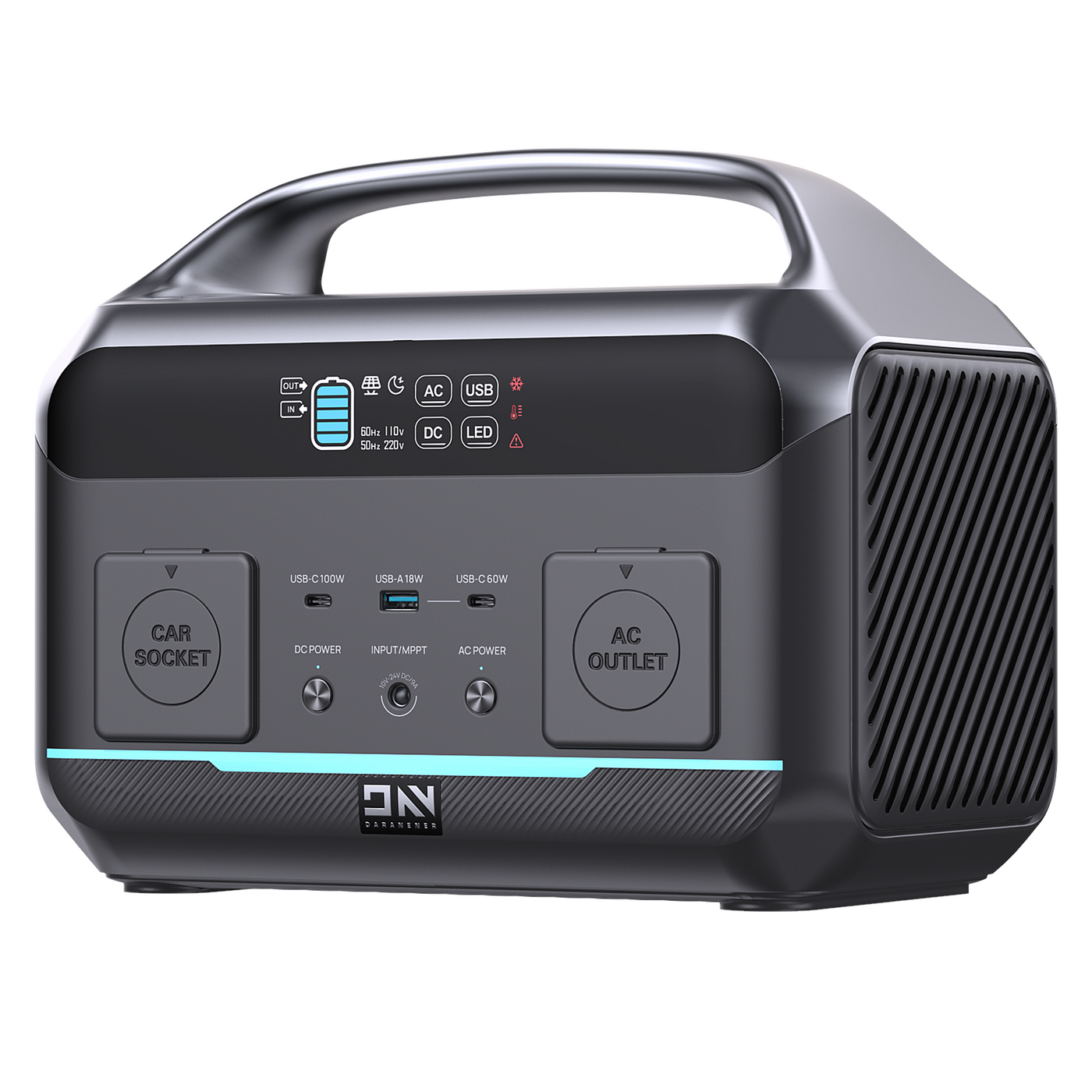 DaranEner NEO600 Portable Power Station | 600W (1200W Peak) 576Wh RE