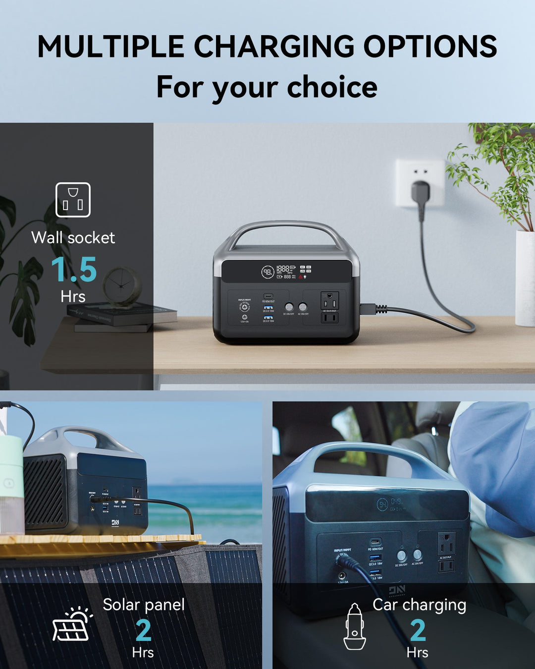 DaranEner NEOZ Portable Power Station | 300W 179.2Wh (EU Warehouse