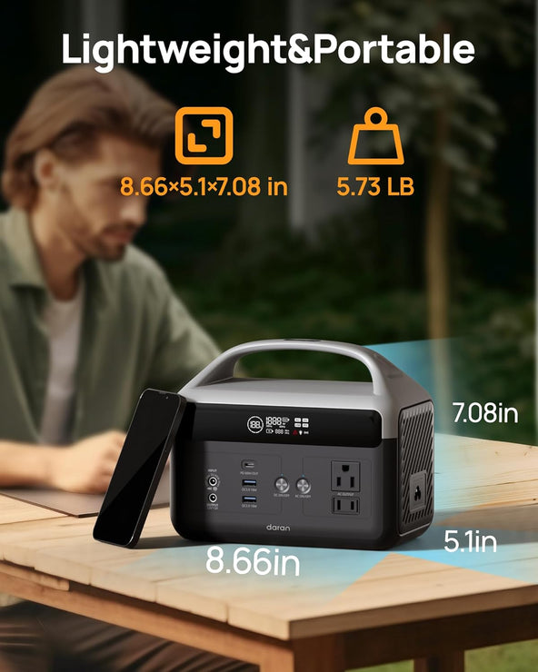 DaranEner NEOZ Portable Power Station | 300W 179.2Wh
