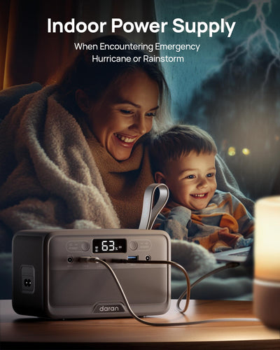 DaranEner R100 Portable Power Station | 100W 89.6Wh